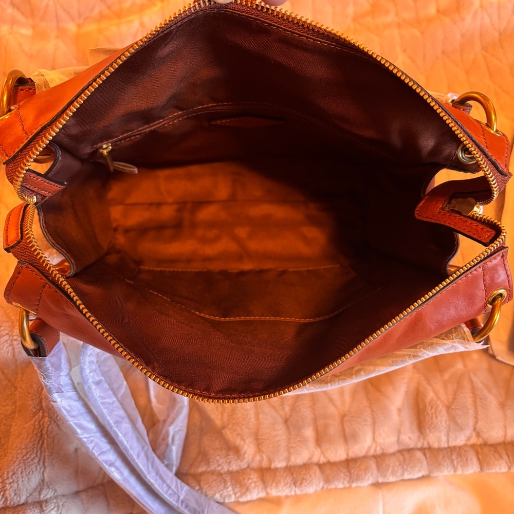 Fossil Allie Satchel in Tan Leather - Picture 14 of 14